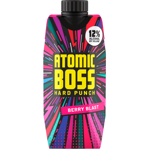 Atomic Boss Berry Blast Hard Punch (500ml)