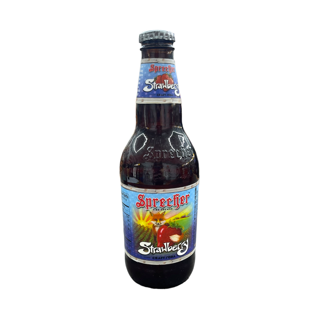 Sprecher Soda Gourmet Strawberry 16Fl.Oz.