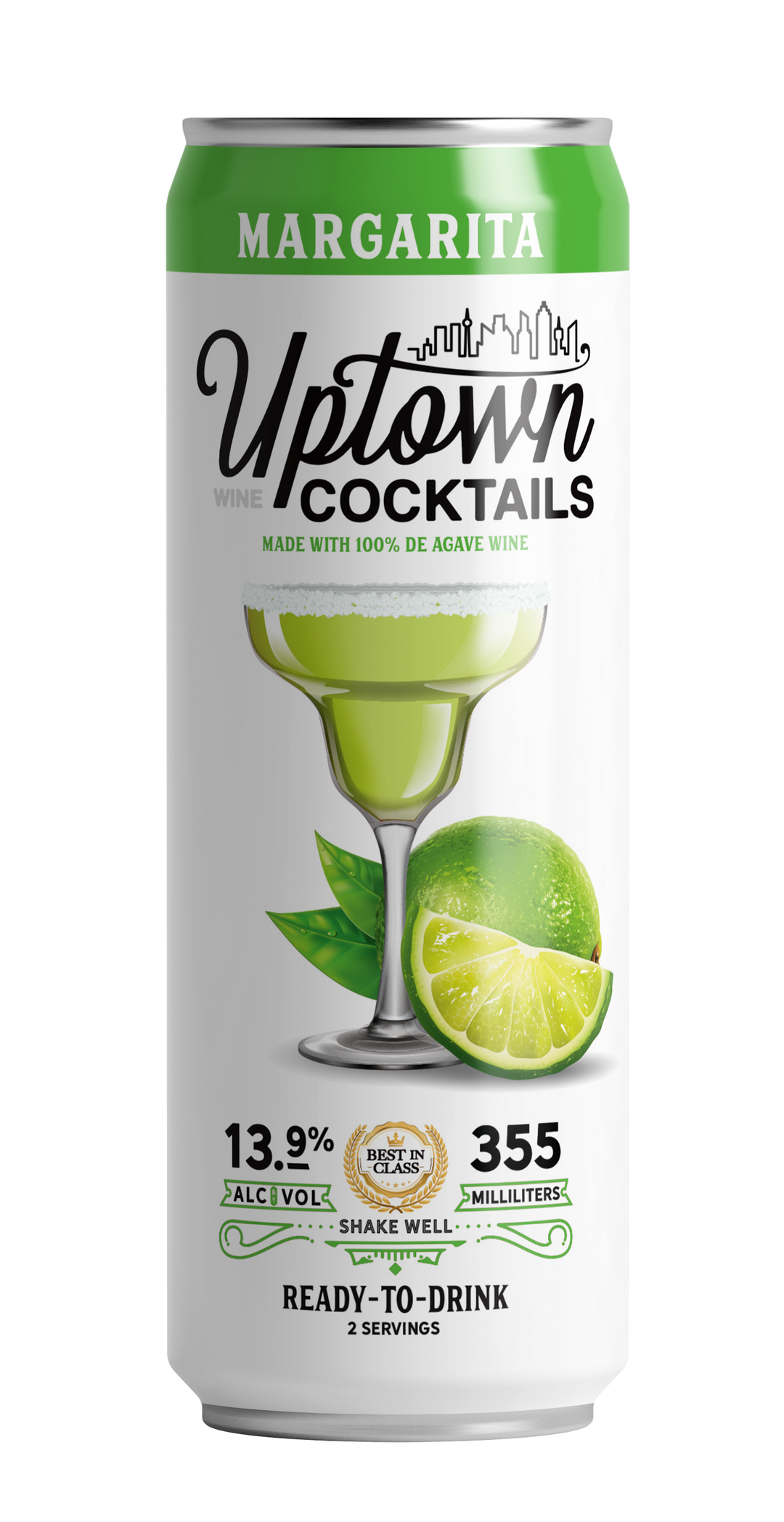 Uptown Cocktails Margarita Single Can 355ml