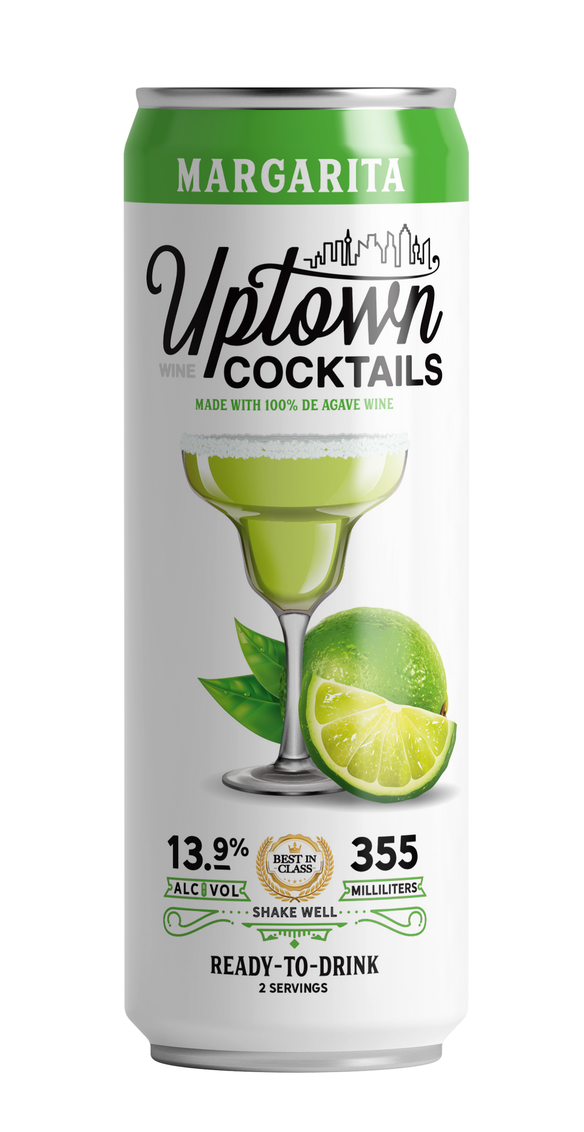 Uptown Cocktails Margarita Single Can 355ml