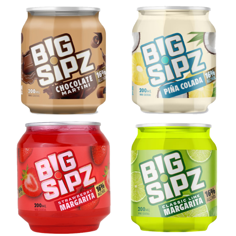 Big Sipz Variety Pack Bundle (4x200ml) – Kings Wine And Spirit