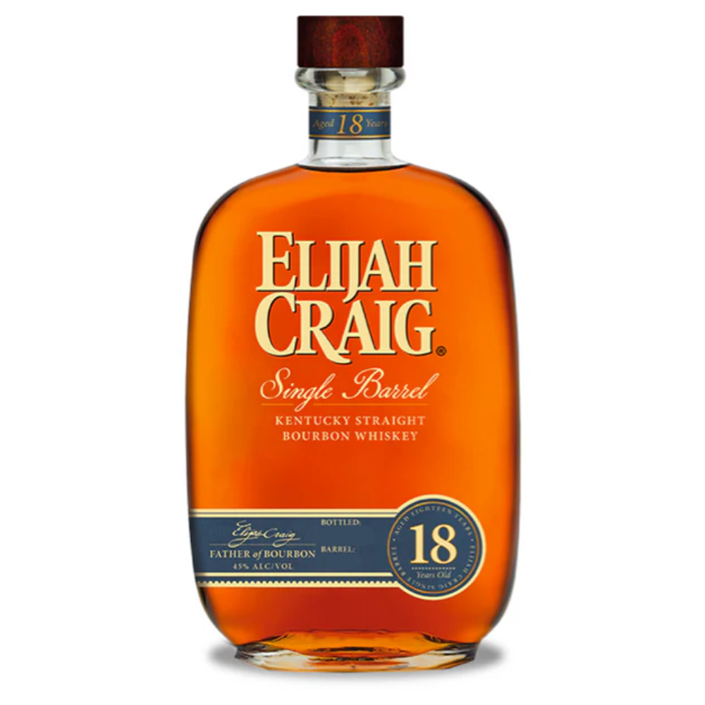 Elijah Craig Single Barrel Kentucky Straight Bourbon Whiskey - Aged 18 Years (750ml)