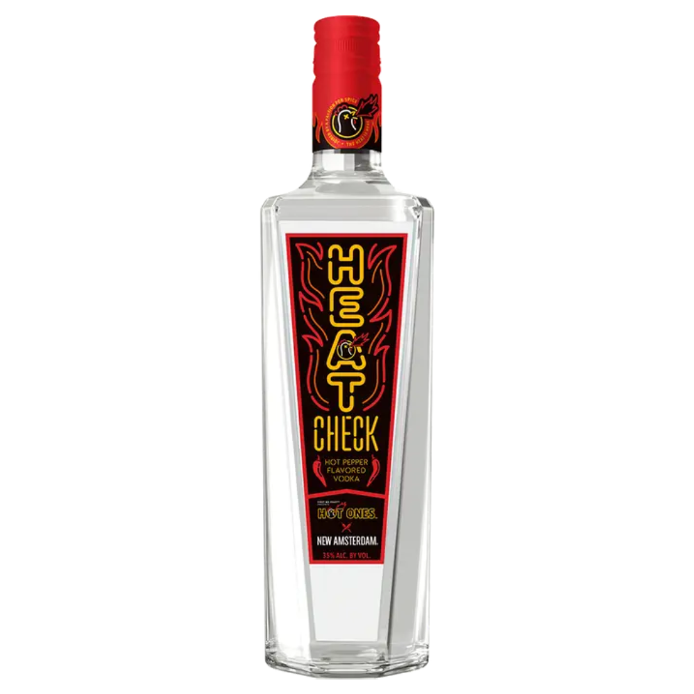 New Amsterdam Heat Check Hot Pepper Flavored Vodka by Hot Ones (750ml ...