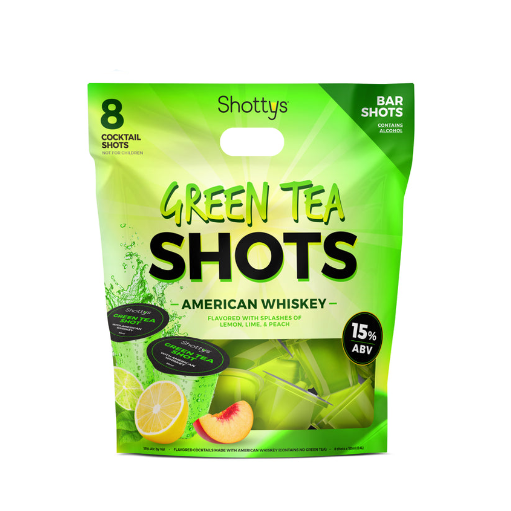 Shottys Bar Shots Green Tea American Whiskey (8 shots x 50ml)