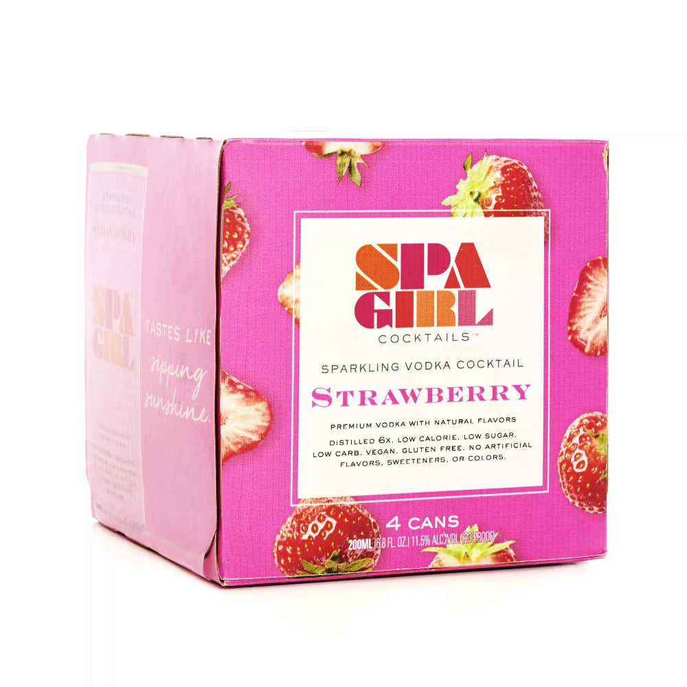 Spa Girl Cocktails Strawberry Vodka (4pk)