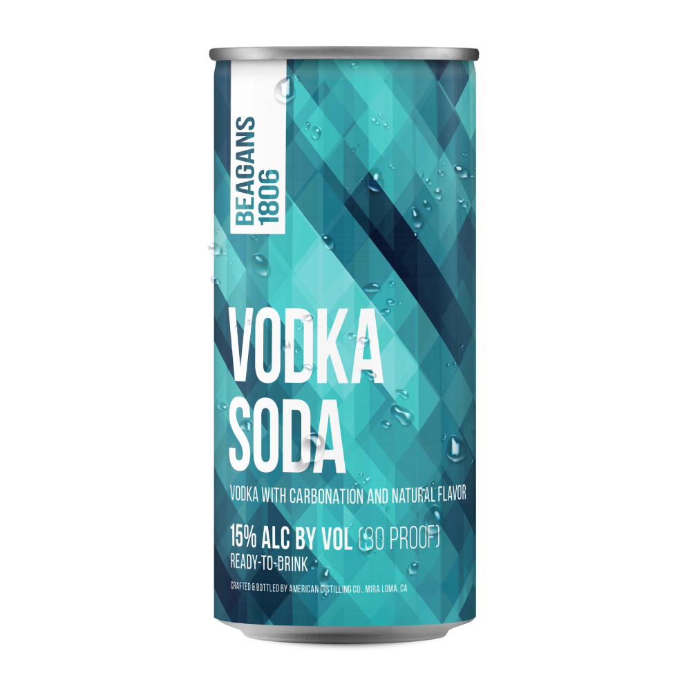 Beagans 1806 Vodka Soda Cocktail 4pk 200ml Can