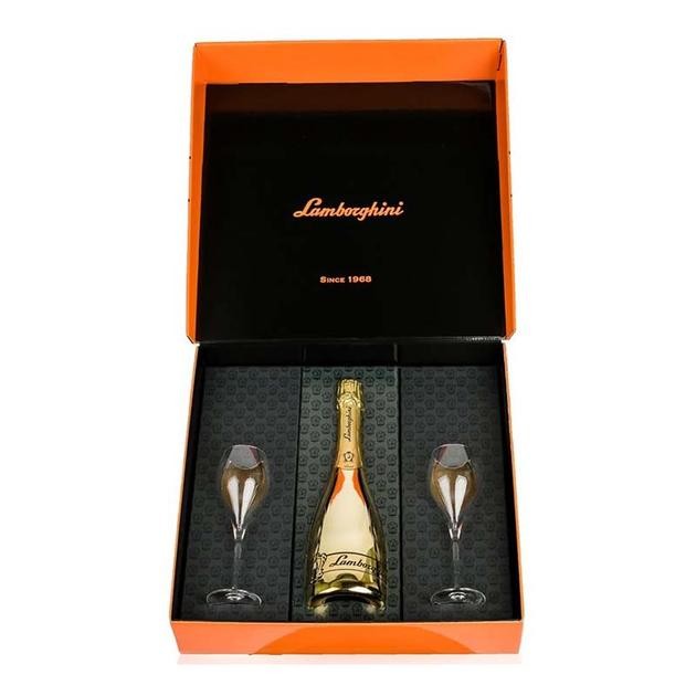 Lamborghini Gold Brut Gift Set 750ml